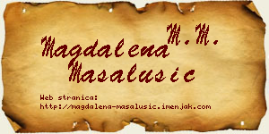 Magdalena Masalušić vizit kartica